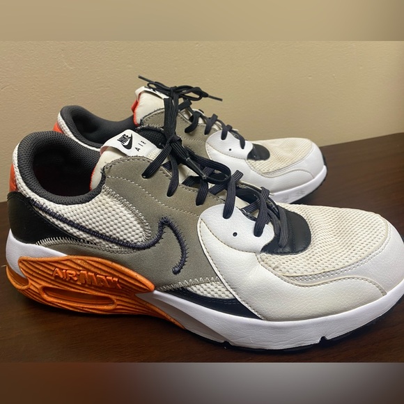 Nike Air Max Sneakers - White, Black, and Orange